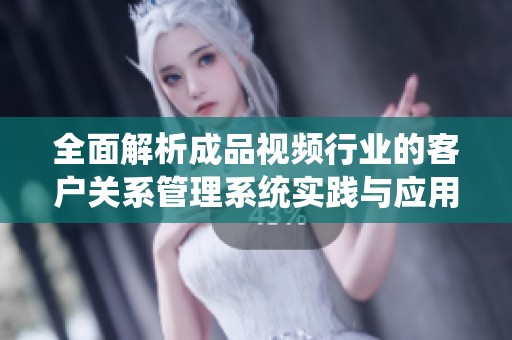 全面解析成品视频行业的客户关系管理系统实践与应用