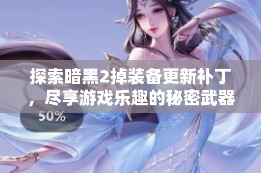 探索暗黑2掉装备更新补丁，尽享游戏乐趣的秘密武器