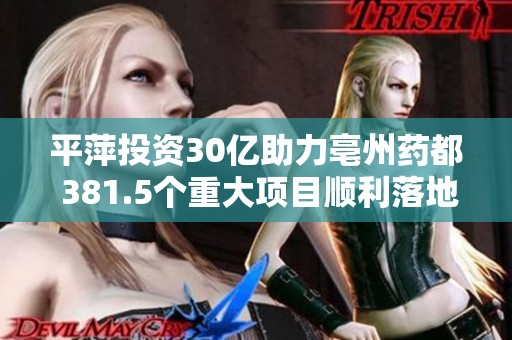 平萍投资30亿助力亳州药都 381.5个重大项目顺利落地