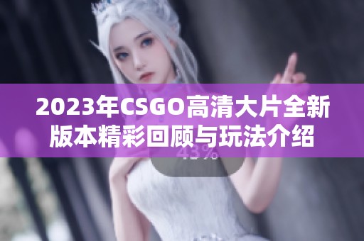 2023年CSGO高清大片全新版本精彩回顾与玩法介绍