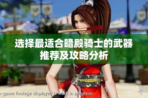 选择最适合暗殿骑士的武器推荐及攻略分析