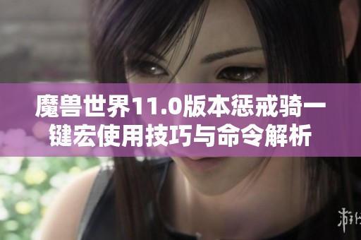 魔兽世界11.0版本惩戒骑一键宏使用技巧与命令解析