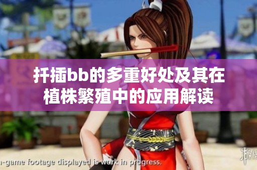 扦插bb的多重好处及其在植株繁殖中的应用解读