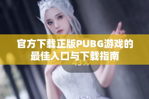 官方下载正版PUBG游戏的最佳入口与下载指南