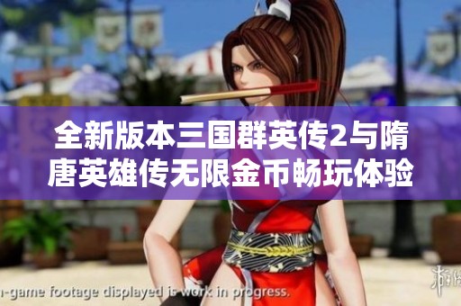 全新版本三国群英传2与隋唐英雄传无限金币畅玩体验