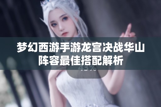 梦幻西游手游龙宫决战华山阵容最佳搭配解析