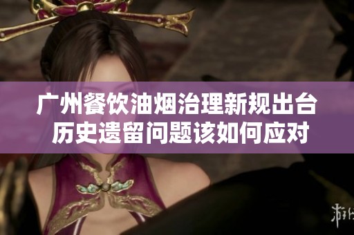 广州餐饮油烟治理新规出台 历史遗留问题该如何应对