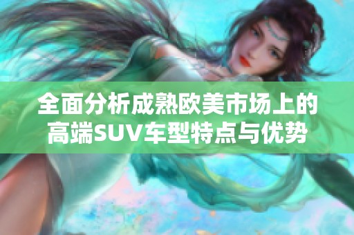 全面分析成熟欧美市场上的高端SUV车型特点与优势
