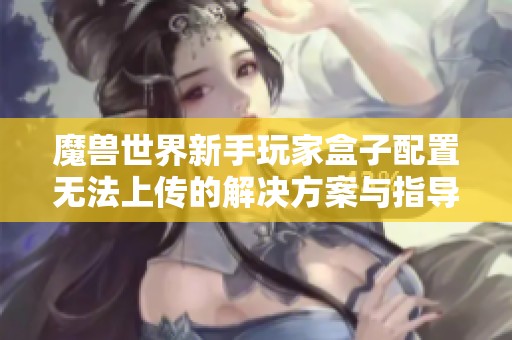 魔兽世界新手玩家盒子配置无法上传的解决方案与指导