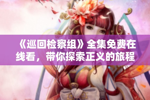 《巡回检察组》全集免费在线看，带你探索正义的旅程