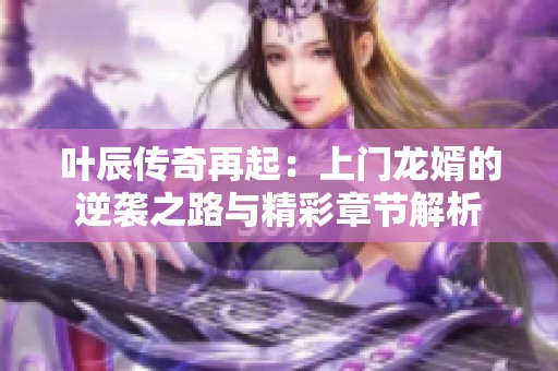 叶辰传奇再起：上门龙婿的逆袭之路与精彩章节解析