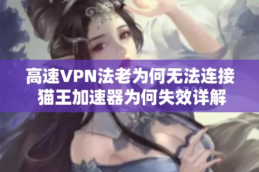 高速VPN法老为何无法连接 猫王加速器为何失效详解