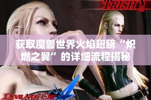 获取魔兽世界火焰翅膀“炽燃之翼”的详细流程揭秘