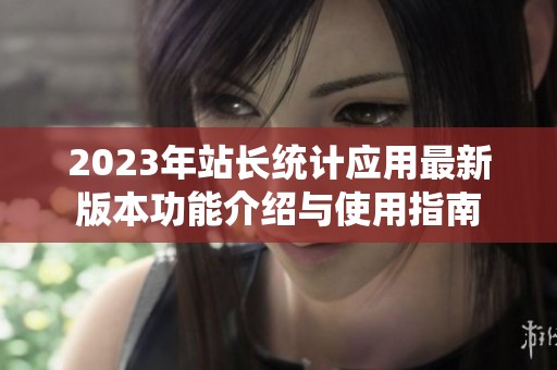 2023年站长统计应用最新版本功能介绍与使用指南