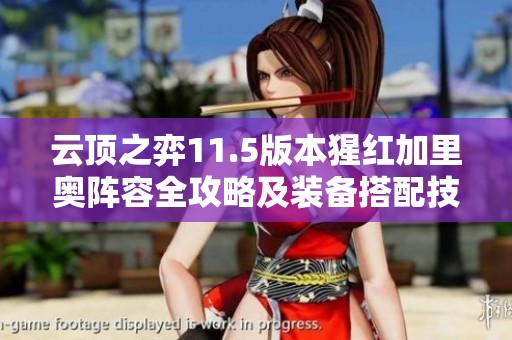 云顶之弈11.5版本猩红加里奥阵容全攻略及装备搭配技巧