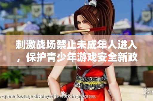 刺激战场禁止未成年人进入，保护青少年游戏安全新政策