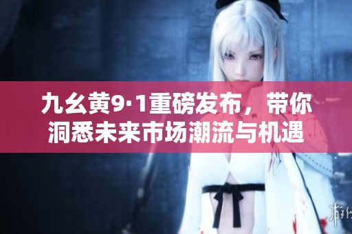 九幺黄9·1重磅发布，带你洞悉未来市场潮流与机遇