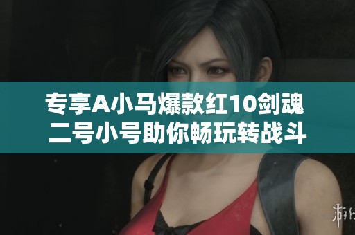 专享A小马爆款红10剑魂 二号小号助你畅玩转战斗