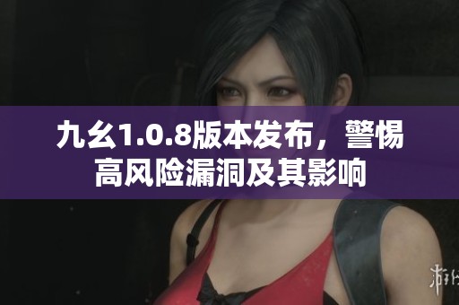 九幺1.0.8版本发布，警惕高风险漏洞及其影响