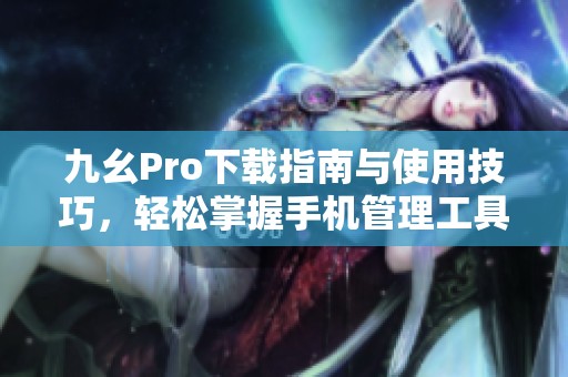 九幺Pro下载指南与使用技巧，轻松掌握手机管理工具