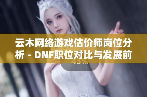 云木网络游戏估价师岗位分析 - DNF职位对比与发展前景探讨