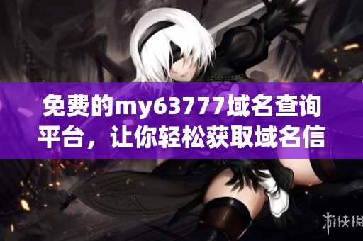 免费的my63777域名查询平台，让你轻松获取域名信息