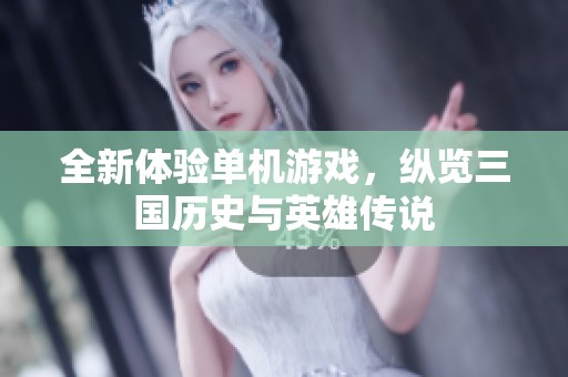 全新体验单机游戏，纵览三国历史与英雄传说