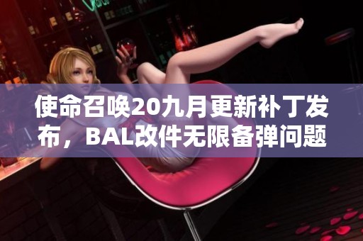 使命召唤20九月更新补丁发布，BAL改件无限备弹问题已修复