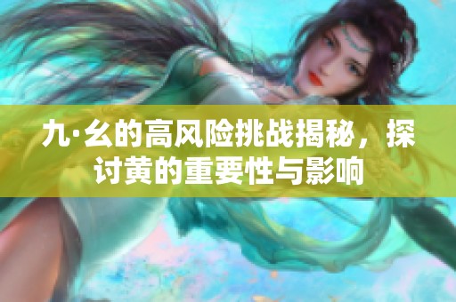 九·幺的高风险挑战揭秘，探讨黄的重要性与影响