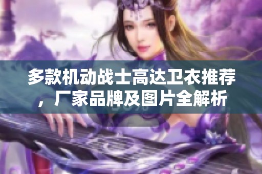 多款机动战士高达卫衣推荐，厂家品牌及图片全解析