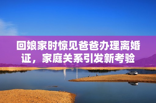 回娘家时惊见爸爸办理离婚证，家庭关系引发新考验