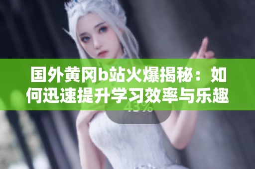 国外黄冈b站火爆揭秘：如何迅速提升学习效率与乐趣