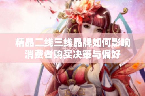 精品二线三线品牌如何影响消费者购买决策与偏好