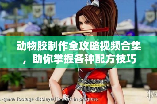 动物胶制作全攻略视频合集，助你掌握各种配方技巧