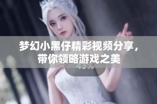 梦幻小黑仔精彩视频分享，带你领略游戏之美