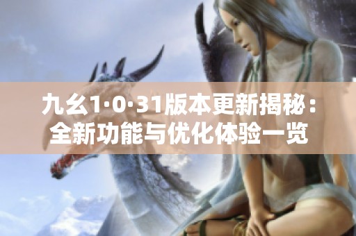 九幺1·0·31版本更新揭秘：全新功能与优化体验一览