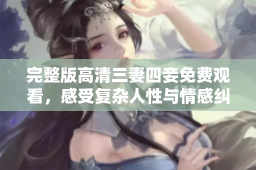 完整版高清三妻四妾免费观看，感受复杂人性与情感纠葛