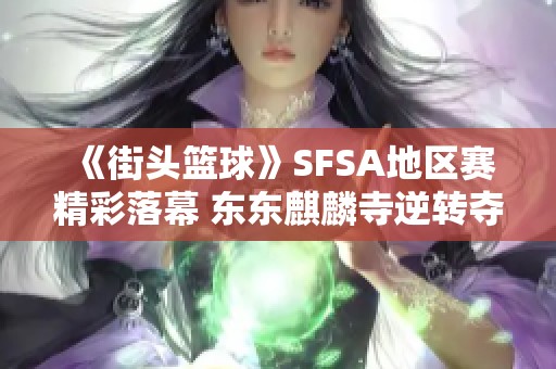 《街头篮球》SFSA地区赛精彩落幕 东东麒麟寺逆转夺得冠军