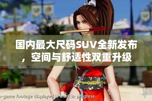 国内最大尺码SUV全新发布，空间与舒适性双重升级