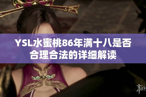 YSL水蜜桃86年满十八是否合理合法的详细解读