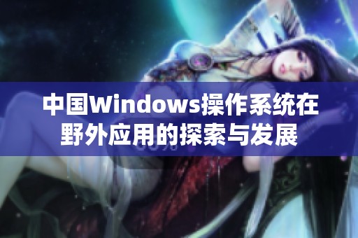中国Windows操作系统在野外应用的探索与发展