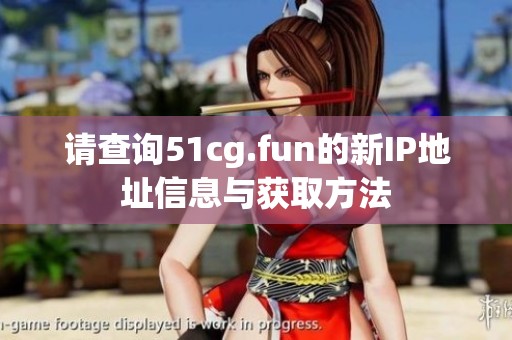 请查询51cg.fun的新IP地址信息与获取方法