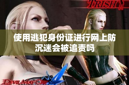 使用逃犯身份证进行网上防沉迷会被追责吗