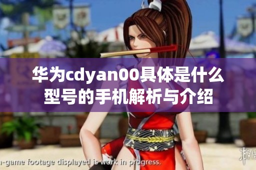 华为cdyan00具体是什么型号的手机解析与介绍