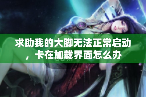 求助我的大脚无法正常启动，卡在加载界面怎么办