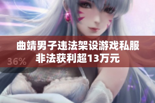 曲靖男子违法架设游戏私服非法获利超13万元
