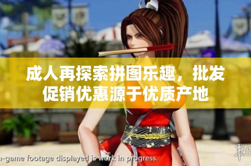 成人再探索拼图乐趣，批发促销优惠源于优质产地