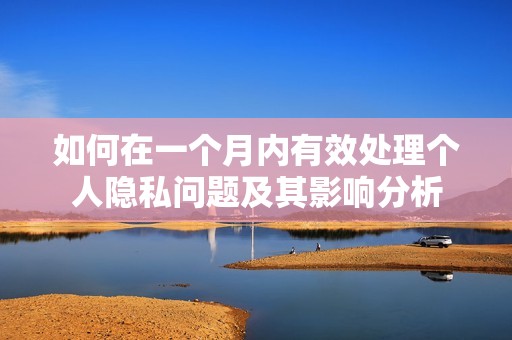 如何在一个月内有效处理个人隐私问题及其影响分析