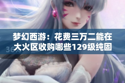 梦幻西游：花费三万二能在大火区收购哪些129级纯固装备