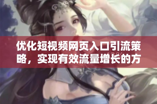 优化短视频网页入口引流策略，实现有效流量增长的方法解析